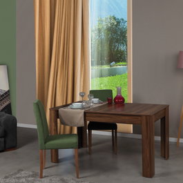Hanah Home Mesa de comedor extensible Bois - Walnut
